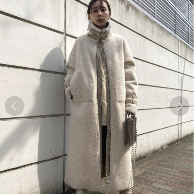 Ameri VINTAGE(アメリヴィンテージ)の 美品アメリ3WAY ECO MOUTON COAT  レディースのジャケット/アウター(ムートンコート)の商品写真