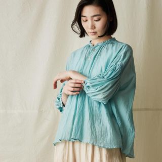 値下げ 美品 スズキタカユキ　band sleeve blouse