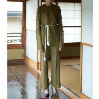 アメリヴィンテージ(Ameri VINTAGE)のアメリヴィンテージ LACY FUSUMA KNIT TOPS ／ PANTS(セット/コーデ)