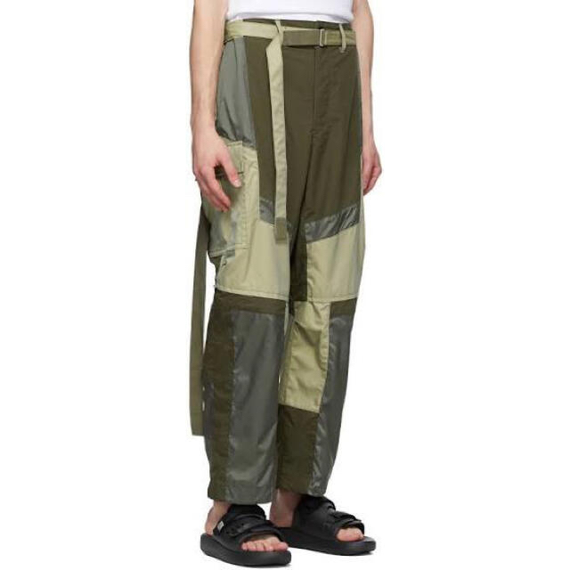 Sacai サカイ Khaki Cotton Blend Cargo Pants