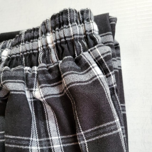新品　チェック　パンツ　秋冬　オシャレ⭐リラックスパンツ　M　　#741 レディースのパンツ(カジュアルパンツ)の商品写真