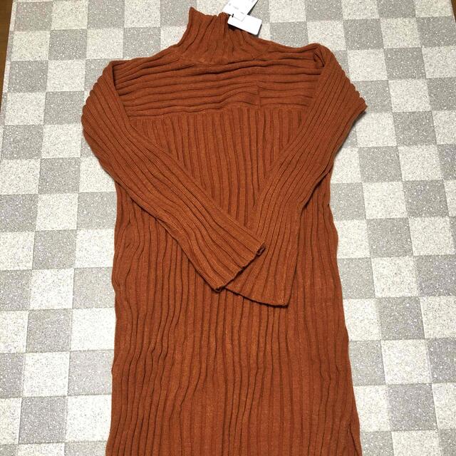 moussy(マウジー)のSWITCHING RIB TURTLE DRESS レディースのワンピース(ロングワンピース/マキシワンピース)の商品写真