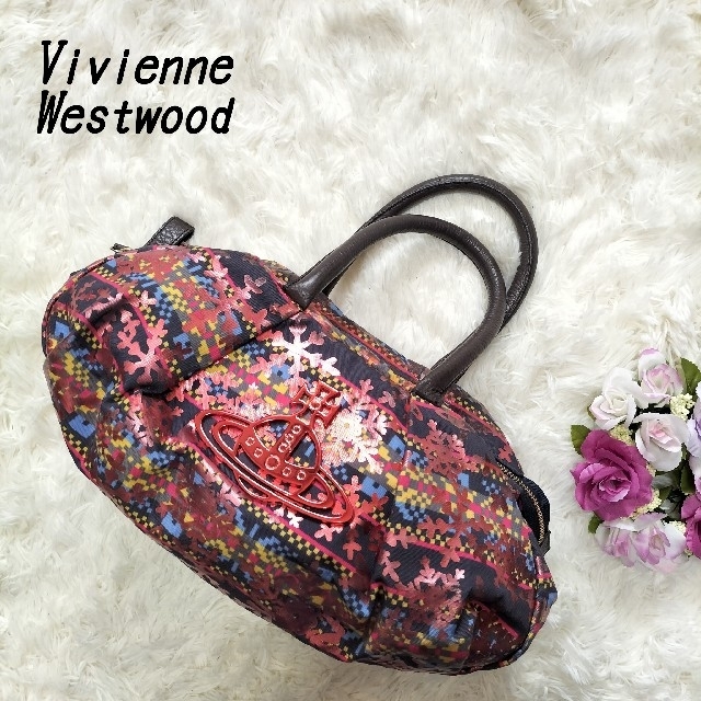 ヴィヴィアンウエストウッド ハンドバッグ ミニボストン オーブロゴ 日本製 ハンドバッグ