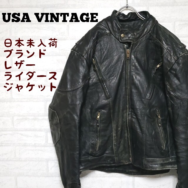 《値引き中》 UNIK レザーライダースジャケット モーターサイクルJKT