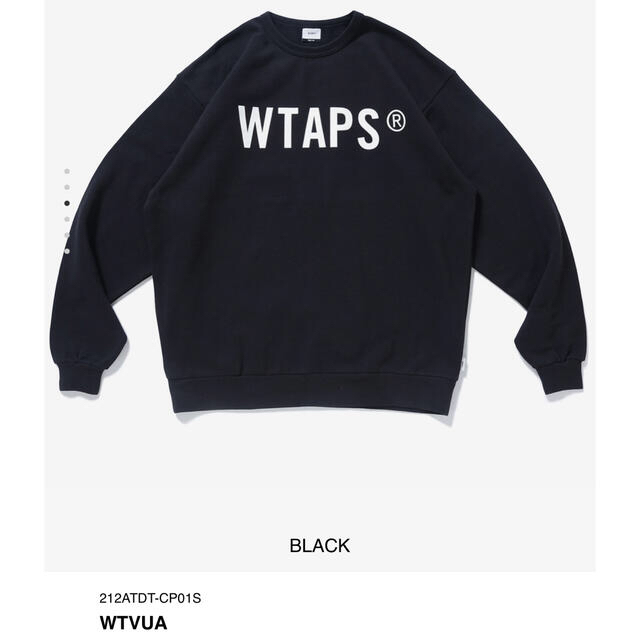 WTAPS 21aw WTVUA SCREEN Mサイズ スウェット ブラック