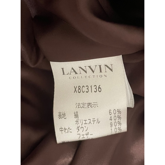 大幅値下げ！LANVIN ランバン　ダウンコート　ブラック　ビジュー　新品未使用 レディースのジャケット/アウター(ダウンコート)の商品写真