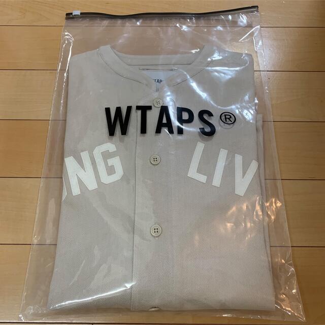 新品 M WTAPS LEAGUE LS 21AW BEIGE リーグ シャツ