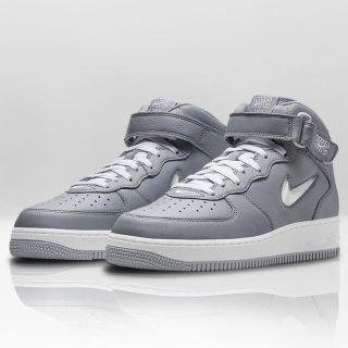 ナイキ(NIKE)のNIKE ナイキ エアフォース1 MID NYC COOL GREY 26.5(スニーカー)