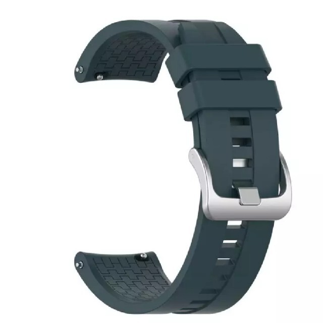 腕時計用バンド　ラバーベルト グリーン(カーキ) ラグ幅22mm(22ミリ) メンズの時計(ラバーベルト)の商品写真