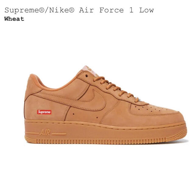 Supreme Nike Air Force 1 Low Wheat 27.5㎝ | www.feber.com