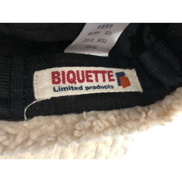 Biquette(ビケット)のキッズ帽子　冬用　48cm キッズ/ベビー/マタニティのこども用ファッション小物(帽子)の商品写真