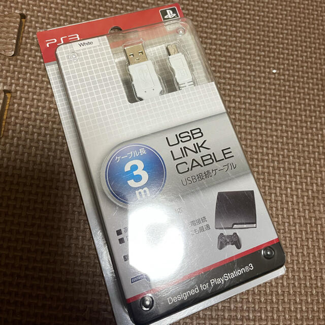 PlayStation3(プレイステーション3)の新品未開封PS3 USB LINK CABLE 3m コントローラー　torne エンタメ/ホビーのゲームソフト/ゲーム機本体(家庭用ゲーム機本体)の商品写真