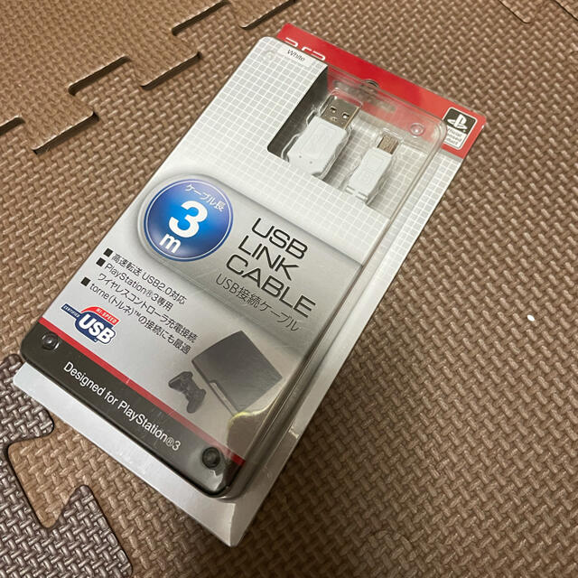 PlayStation3(プレイステーション3)の新品未開封PS3 USB LINK CABLE 3m コントローラー　torne エンタメ/ホビーのゲームソフト/ゲーム機本体(家庭用ゲーム機本体)の商品写真