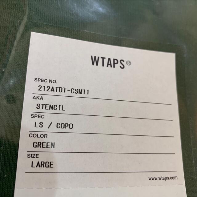 W)taps(ダブルタップス)の定価以下！ L 新品 WTAPS STENCIL LS 21AW ステンシル  メンズのトップス(Tシャツ/カットソー(七分/長袖))の商品写真