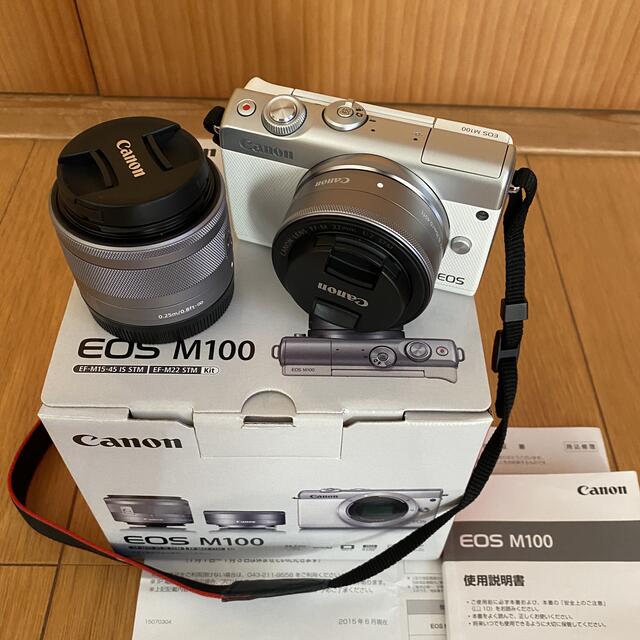 Canon  EOS M100 Wレンズキット WH