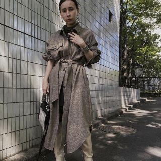 アメリヴィンテージ(Ameri VINTAGE)のameri vintage エコウールロングシャツコート(ロングコート)