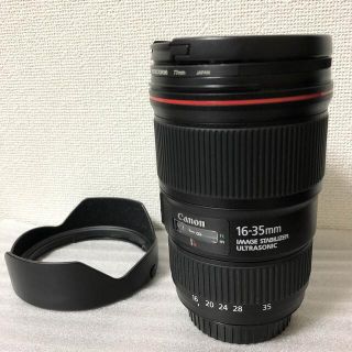 キヤノン(Canon)の美品 Canon EF16-35F4L IS USM(レンズ(ズーム))