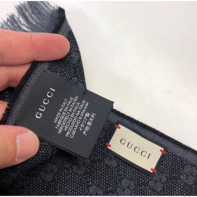 Gucci(グッチ)の美品 GUCCI シェリーライン ショール(37×180cm) メンズのファッション小物(マフラー)の商品写真