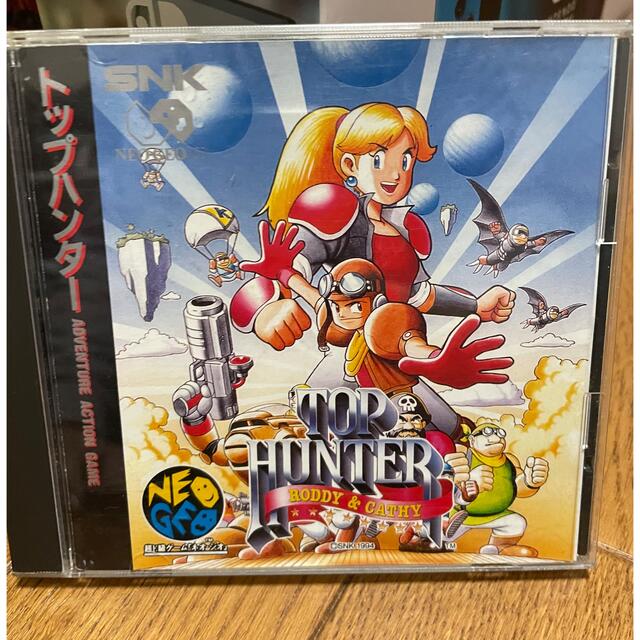 SNK(エスエヌケイ)のネオジオCDのトップハンターです。 エンタメ/ホビーのゲームソフト/ゲーム機本体(家庭用ゲームソフト)の商品写真