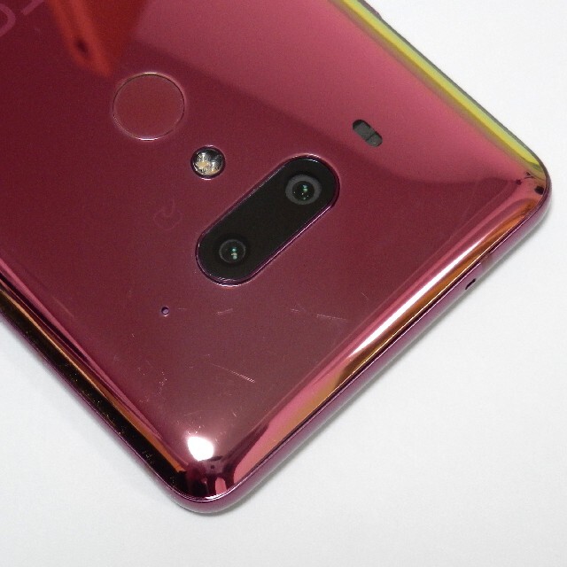 HTC U12+ フレームレッド SIMフリー - スマートフォン本体