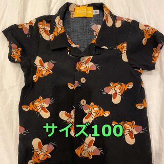 ディズニー(Disney)のティガ　アロハシャツ　サイズ100(ブラウス)