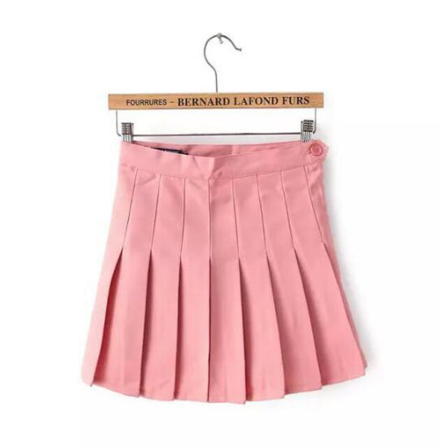 [新品]パープル💜XSミニスカート　パンツ付き　プリーツスカート 韓国 レディースのスカート(ミニスカート)の商品写真