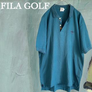 フィラ(FILA)の【希少カラー】FILA フィラ ポロシャツ 半袖 ゴルフ スポーツウェア ロゴ(ウエア)