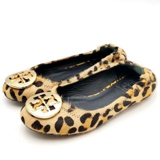 トリーバーチ(Tory Burch)のトリーバーチ フラットシューズ ハラコ ヒョウ柄 01-21101705(ハイヒール/パンプス)