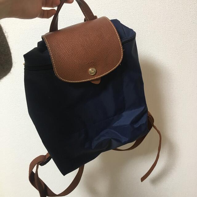 LONGCHAMP(ロンシャン)のロンシャン　リュック　ネイビー レディースのバッグ(リュック/バックパック)の商品写真