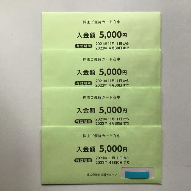 西松屋株主優待20,000円分