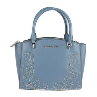 マイケルコース(Michael Kors)のMichael Kors マイケルコース  バッグ ハンドバッグ 35F8SE0S5L レザー   スカイブルー シルバー金具  フラワーモチーフ 花柄 スタッズ 2WAY ショルダーバッグ 【本物保証】(ハンドバッグ)