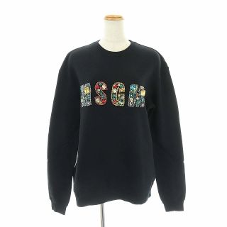 美品 MSGM ビジュー付 ロゴ スウェット トレーナー