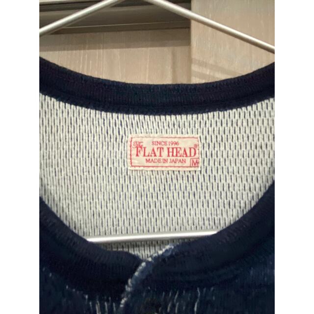 THE FLAT HEAD(フラットヘッド)のフラットヘッド　インディゴ染　サーマル メンズのトップス(Tシャツ/カットソー(七分/長袖))の商品写真