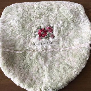 ローラアシュレイ(LAURA ASHLEY)のローラアシュレイのトイレ蓋カバー(used品)グリーン(トイレ収納)