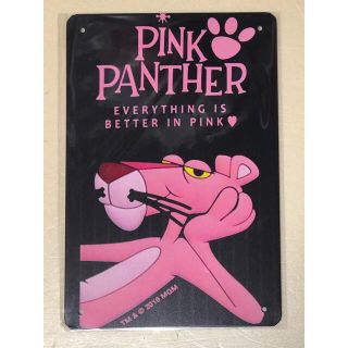 ☆ pink panther ピンク パンサー  ②☆ ブリキ看板 ☆(アメコミ/海外作品)