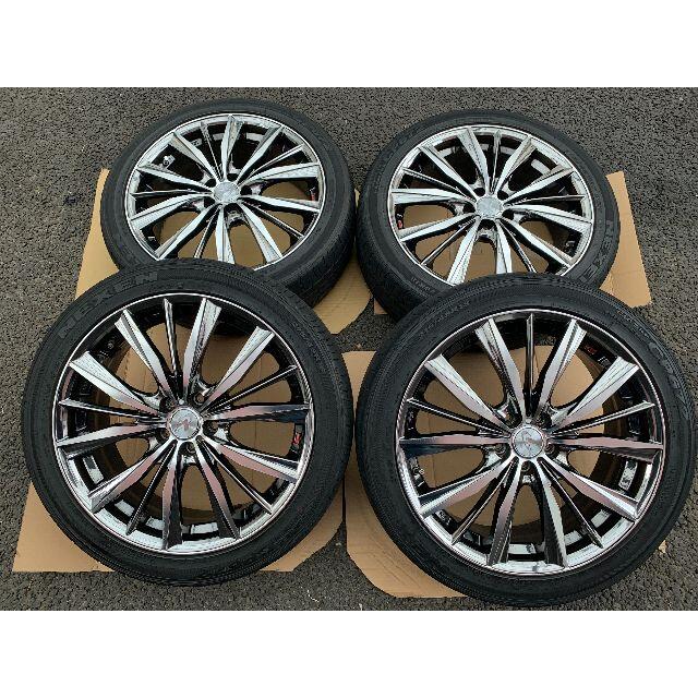 Wedsレオニス18インチアルミホイール&タイヤ 中古4本セット 売れ筋