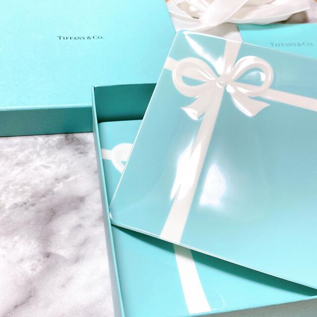 Tiffany &Co.ブルーボウデザートプレートセット