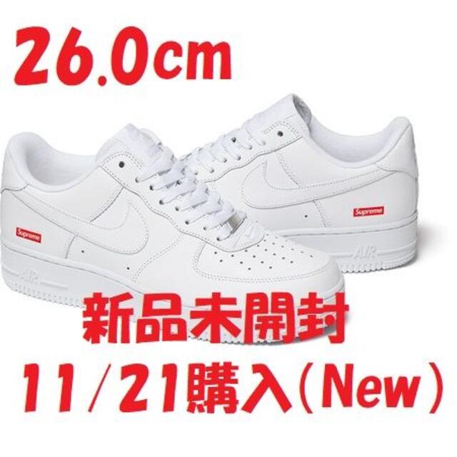 whiteサイズSupreme Nike Air Force 1 Low White　26.0