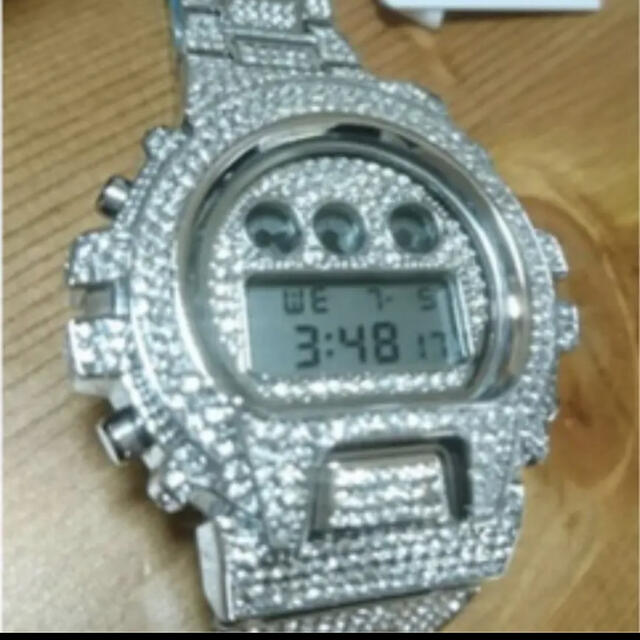 2本セットミスフォックス　全面フルCZダイヤ カスタム メンズウォッチ シルバー メンズの時計(腕時計(デジタル))の商品写真