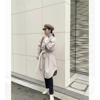カスタネ(Kastane)のKatrin TOKYO CPO jacket coat (ivory)(ロングコート)
