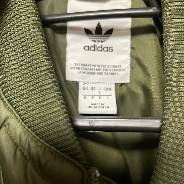 アディダス　adidas キルティング　MA-1 XL ブラック　美品