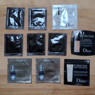 【基礎化粧品サンプル】ランコム/Dior/POLA スキンケアサンプル 全10袋(サンプル/トライアルキット)