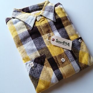 シュガーケーン(Sugar Cane)のSUGARCANE★SC28236★ツイルブロックチェック★ワークシャツ★新品(シャツ)