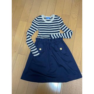 バーバリーブルーレーベル(BURBERRY BLUE LABEL)のブルーレーベル☆クレストブリッジ☆ニットワンピース(ひざ丈ワンピース)