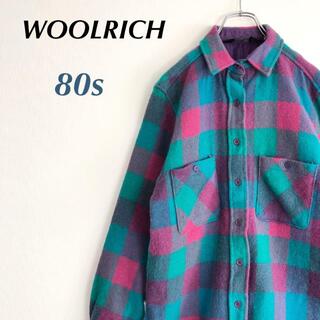 ウールリッチ(WOOLRICH)のvintage 80s ウールリッチ ウールシャツ ジャケットブルゾンレディース(その他)