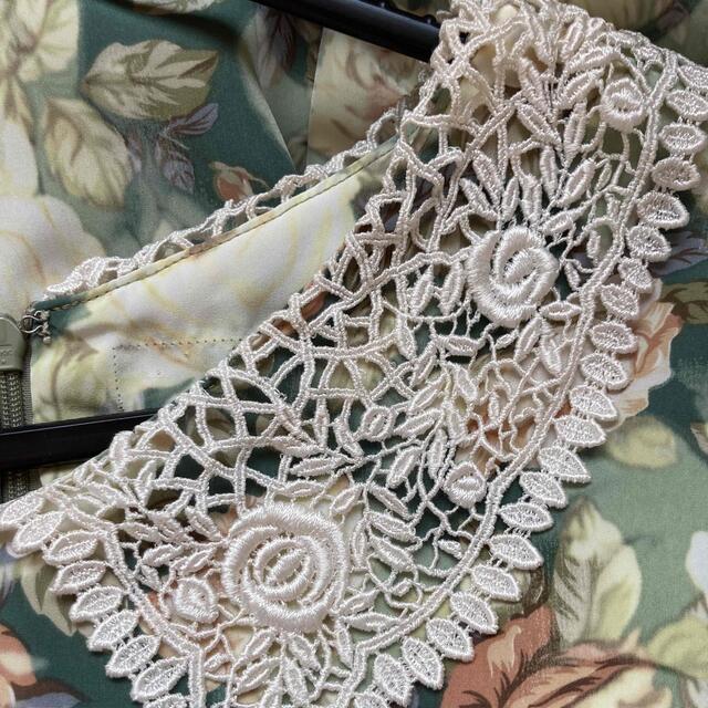 Grimoire(グリモワール)の❁ vintage flower print lace collar dress レディースのワンピース(ロングワンピース/マキシワンピース)の商品写真