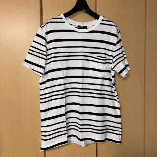 ハレ(HARE)のHARE  ボーダー半袖ポケットティシャツ　M   ♪激安出品中♪(Tシャツ/カットソー(半袖/袖なし))