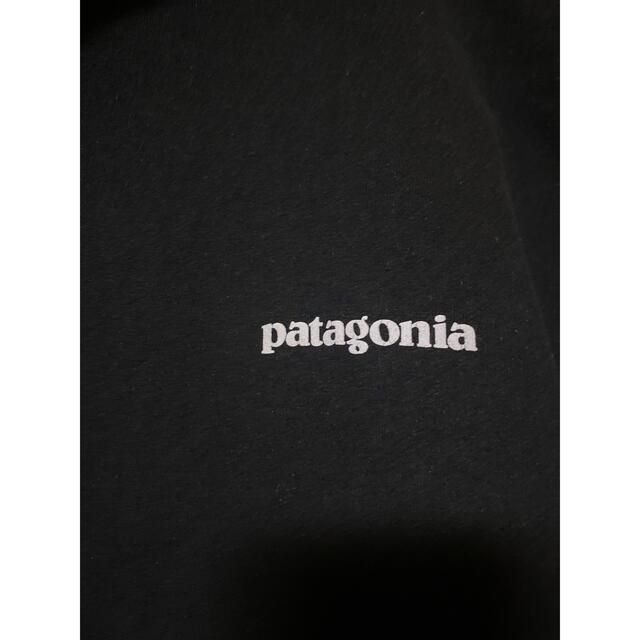 パタゴニア patagonia 袖ロゴ パーカー ブラック　希少　美品