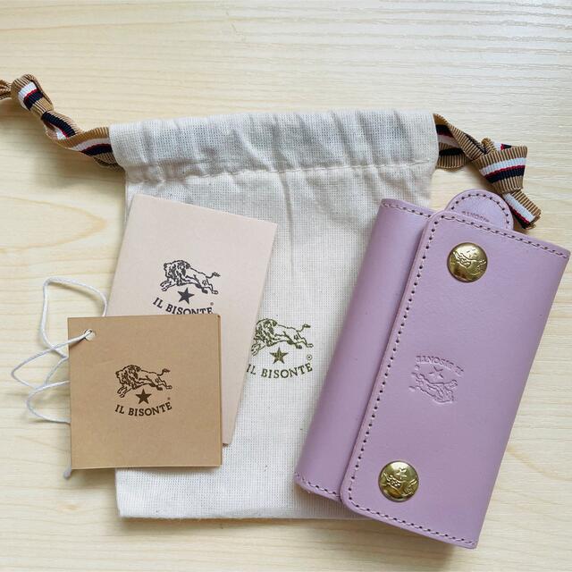 新品 イルビゾンテ ILBISONTE キーケース ピンク 鍵入れ - キーケース