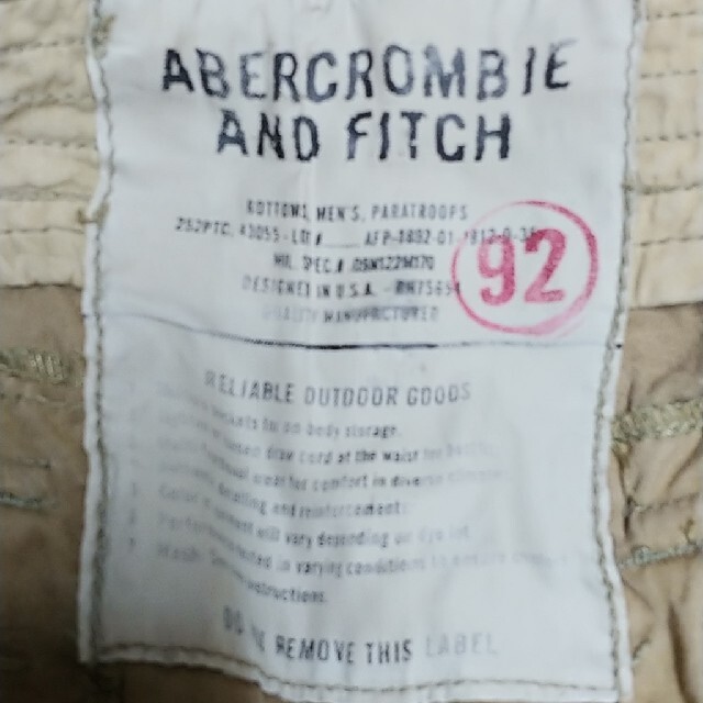 Abercrombie&Fitch(アバクロンビーアンドフィッチ)の【美品・ベルト付き】#アバクロンビー&フィッチ　ミリタリーパンツ　Ｓ メンズのパンツ(ワークパンツ/カーゴパンツ)の商品写真